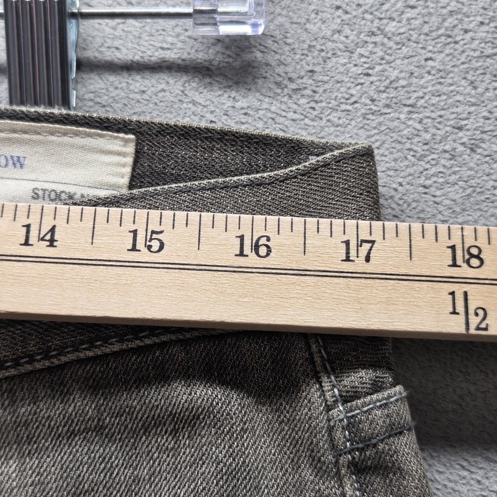 Neighborhood Jeans Mens 34x32 Gray Selvedge Thrashed Narrow Studded Made Japan View 3